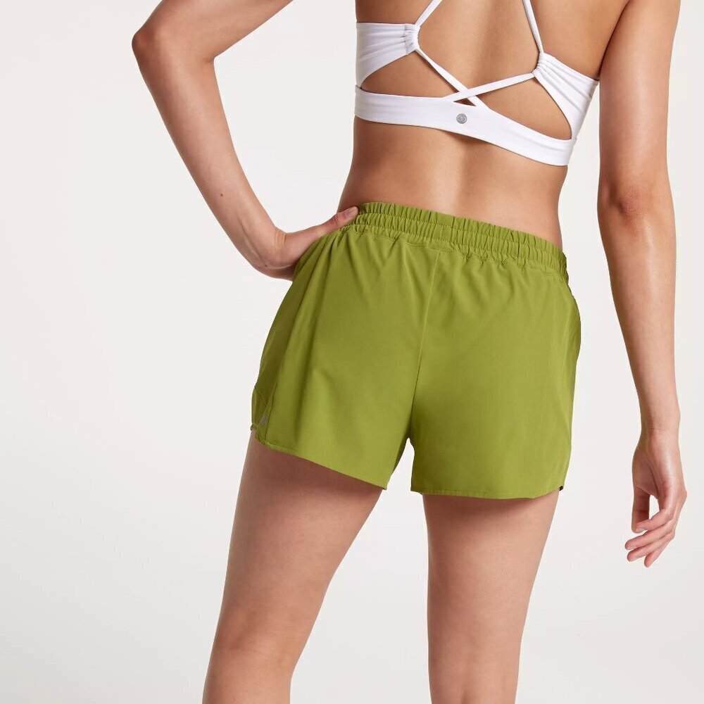 NWT CALIA Relaxed Mid Rise Infinity Green Running Shorts - Picture 2 of 7